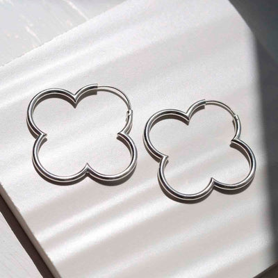 MC278_Sterling Silver Flower Hoops_new 2