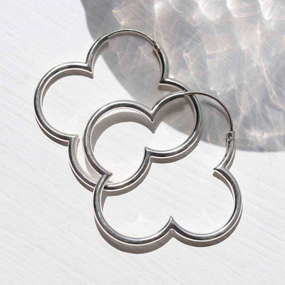 MC278_Sterling Silver Flower Hoops_new 1