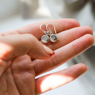 MS1244_Sterling Silver Engravable Round Dangly Earrings_12
