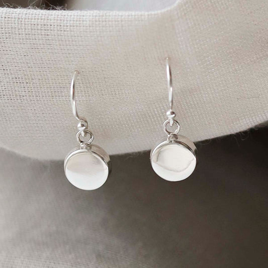 MS1244_Sterling Silver Engravable Round Dangly Earrings_10