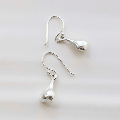 ML962_Sterling Silver Mini Pear Drop Earrings_1 copy
