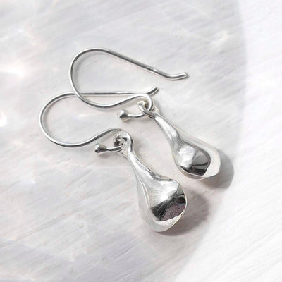 ML962_Sterling Silver Mini Pear Drop Earrings_new 1