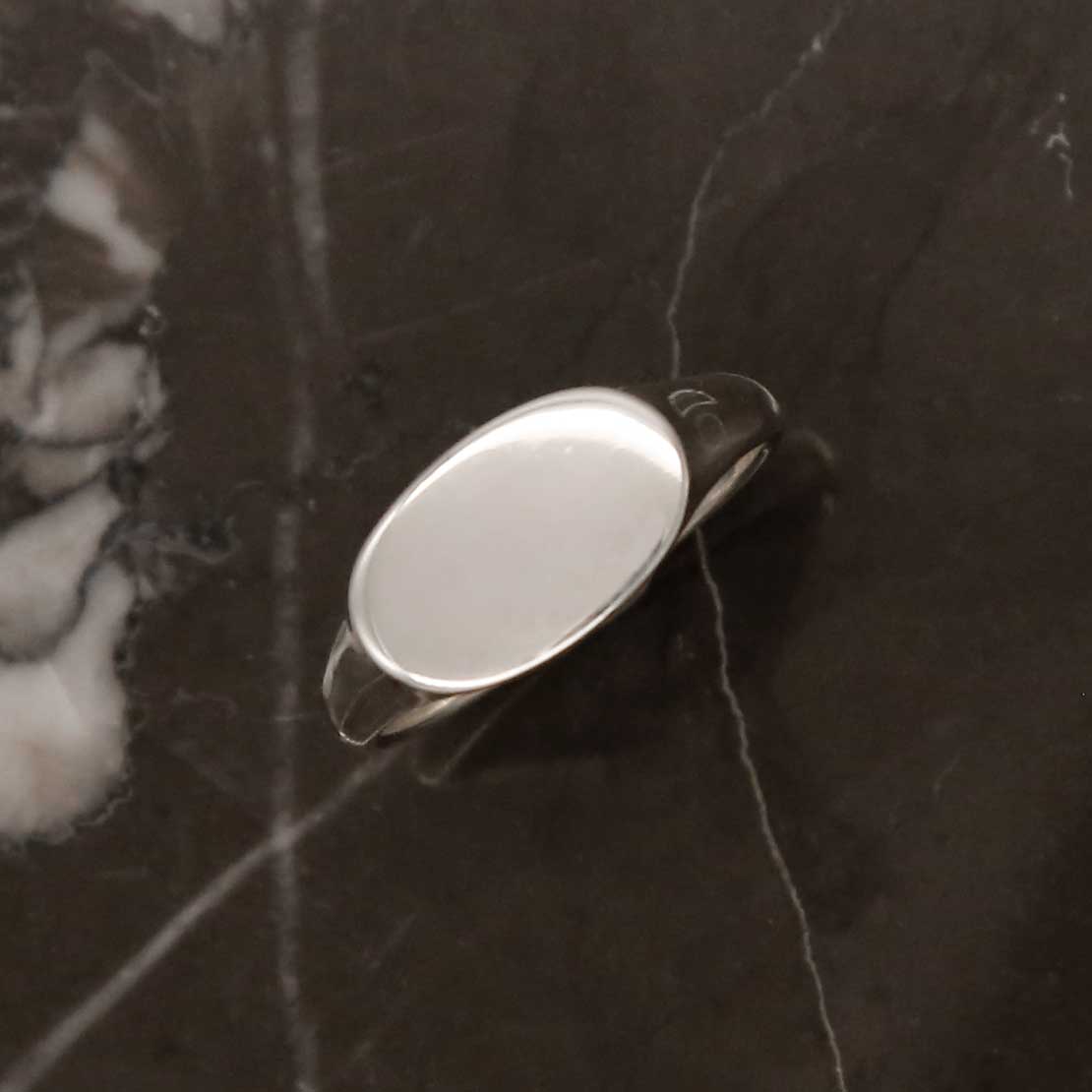Sterling Silver Landscape Signet Ring