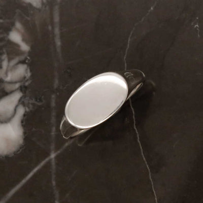 ML928 STERLING SILVER OVAL LANDSCAPE SIGNET RING 2 1110X1110