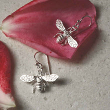 MB209 STERLING SILVER DANGLY BEE EARRINGS 5