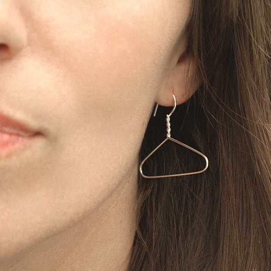 MZB89 STERLING SILVER COATHANGER DROP EARRINGS model 1110X1110 COMPRESSED