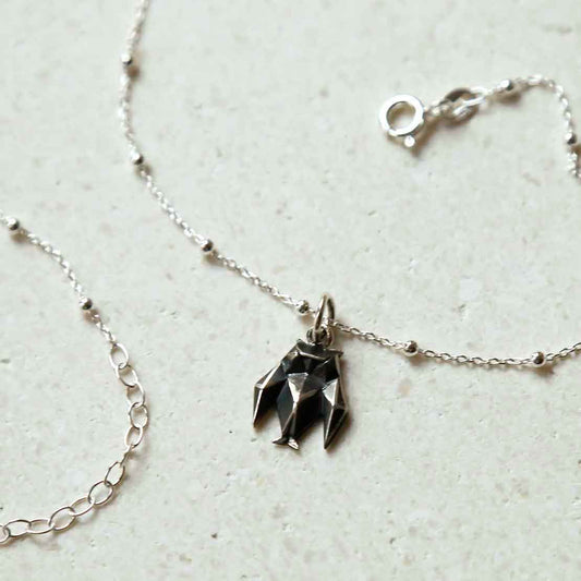 MZA043 STERLING SILVER OXYDISED ORIGAMI OWL NECKLACE 1110X1110 1