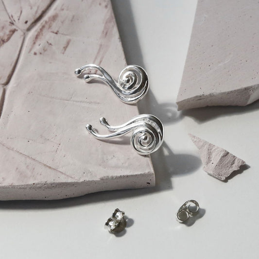 MD342E 2 SWIRLY SPIRAL STUDS