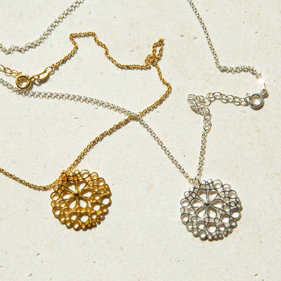 MS1189G STERLING SILVER GOLD FLOWER POWER NECKLACE 1110X1110 2