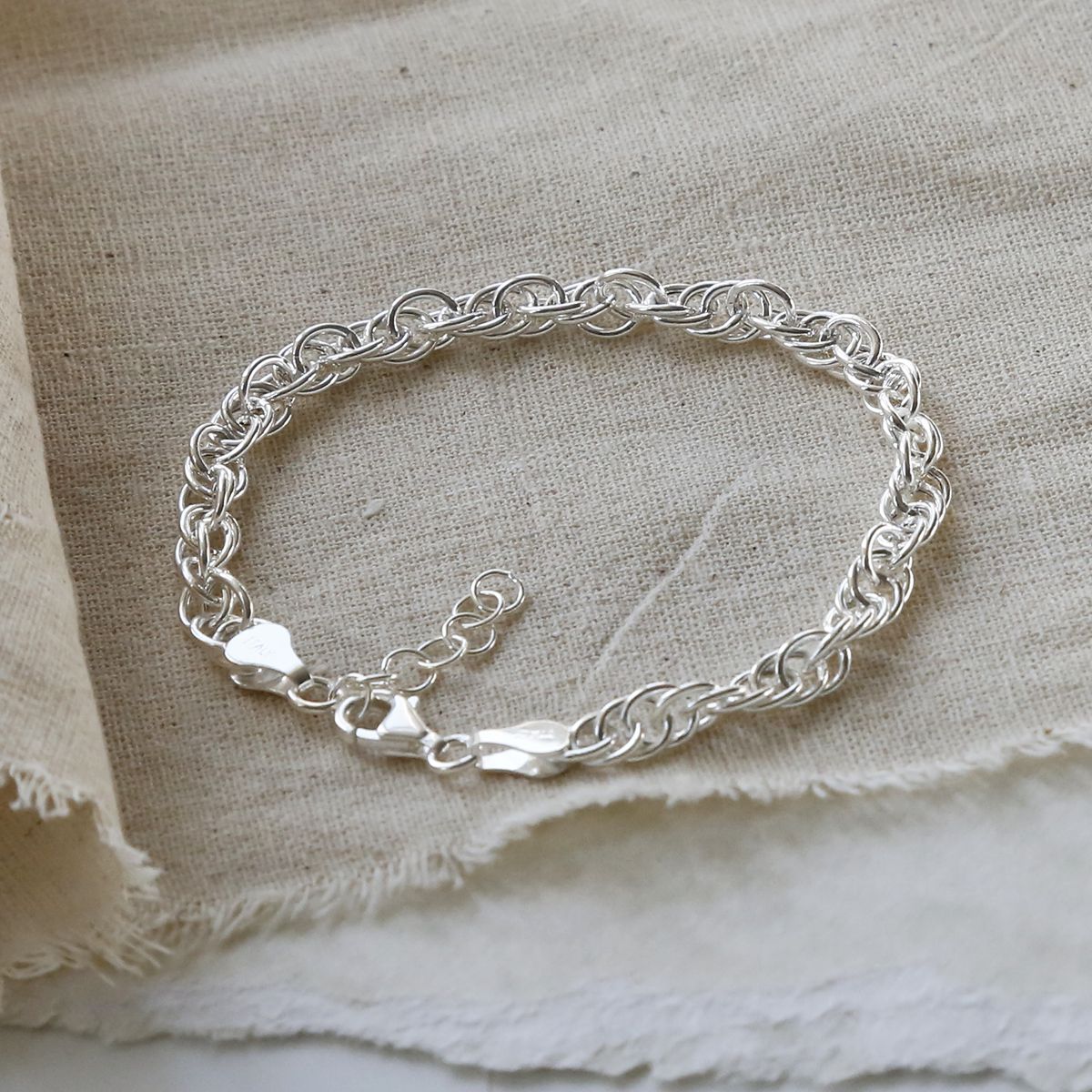 Sterling Silver Twisted Rope Bracelet