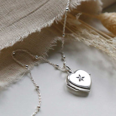 MC170 Sterling Silver Diamond Kissed Locket Satellite Chain 1110x1110 1