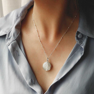 MC224 Sterling Silver Filigree Round Locket Satellite Chain 1110x1110 2