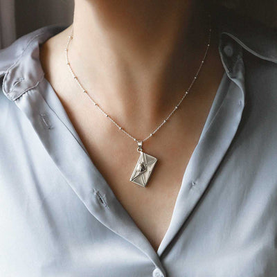 MR1102 Sterling Silver Love Letters Locket Satellite Chain 1110X1110 5