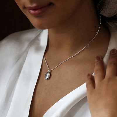 MC197 Sterling Silver Little Oval Locket satellite Chain 2 1110x1110 2