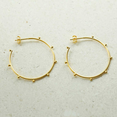 MS1213G GOLD PLATED STERLING SILVER LARGE BOBBLE HOOPS 1110x1110 2