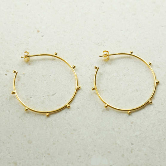 MS1213G GOLD PLATED STERLING SILVER LARGE BOBBLE HOOPS 1110x1110 2