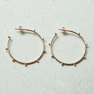 MS1213RG ROSE GOLD PLATED STERLING SILVER LARGE BOBBLE HOOPS 1110x1110 2