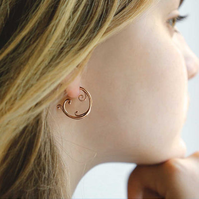 MS1215RG ROSE GOLD STERLING SILVER BAROQUE HOOPS 3 1110x1110 1