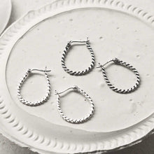 MS1210S MS1210 STERLING SILVER ROPE HOOPS 1110X1110