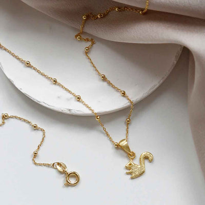 MB154PG Gold Plated Sterling Silver Squirrel Necklace1110X1110PX