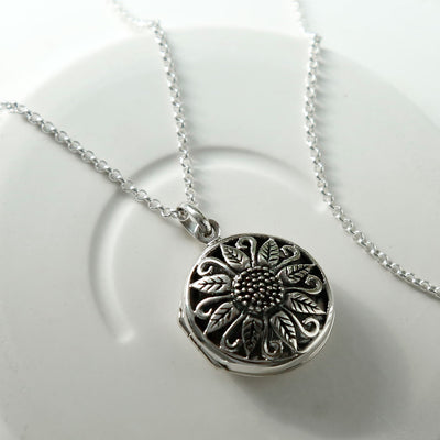 MR1109 STERLING SILVER VINTAGE ROUND LOCKET 1110X1110 3