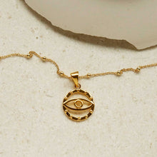 MS1219G GOLD PLATED STERLING SILVER EVIL EYE PENDANT NECKLACE 1110X1110 2