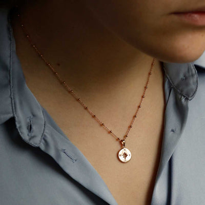 MS1220RG ROSE Gold Plated Sterling Silver Wanderlust Pendant Necklace 1110X1110 3