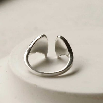 MZB100 STERLING SILVER ANGEL WINGS ADJUSTABLE RING 7 1110X1110