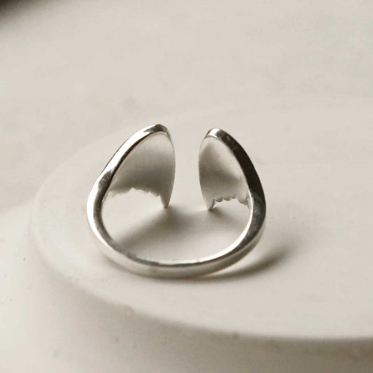 MZB100 STERLING SILVER ANGEL WINGS ADJUSTABLE RING 7 1110X1110