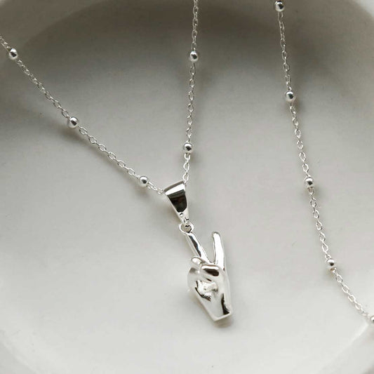 MZS106 TERLING SILVER PEACE OUT PENDANT NECKLACE 1110X1110 3