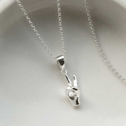 MZS106 TERLING SILVER PEACE OUT PENDANT NECKLACE 1110X1110 4