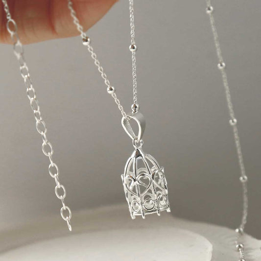 MZB105 STERLING SILVER BIRDCAGE PENDANT NECKLACE 1110X1110 1