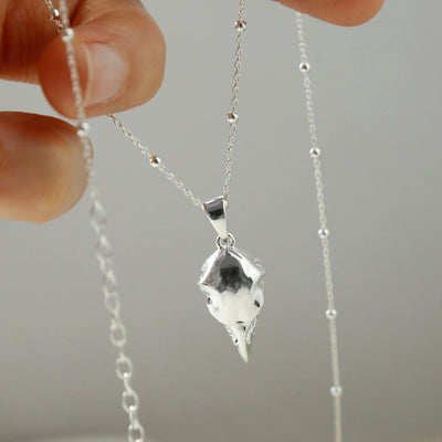 MZB107 STERLING SILVER RAVEN SKULL PENDANT NECKLACE 1110X1110 2