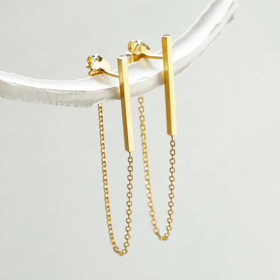 MS1159G GOLD PLATED STERLING SILVER BAR AND CHAIN EARRINGS 1110X1110 1 2