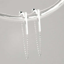 MS1159S STERLING SILVER BAR AND CHAIN EARRINGS 1110X1110 1 1