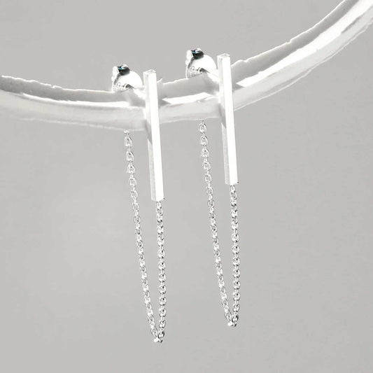 MS1159S STERLING SILVER BAR AND CHAIN EARRINGS 1110X1110 1 1