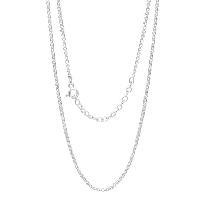 STERLING SILVER BELCHER CHAIN R001 WHITE BACKGROUND