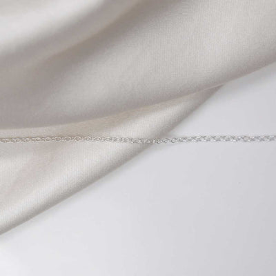 STERLING SILVER TRACE CHAIN FZ027 LAID STRAIGHT
