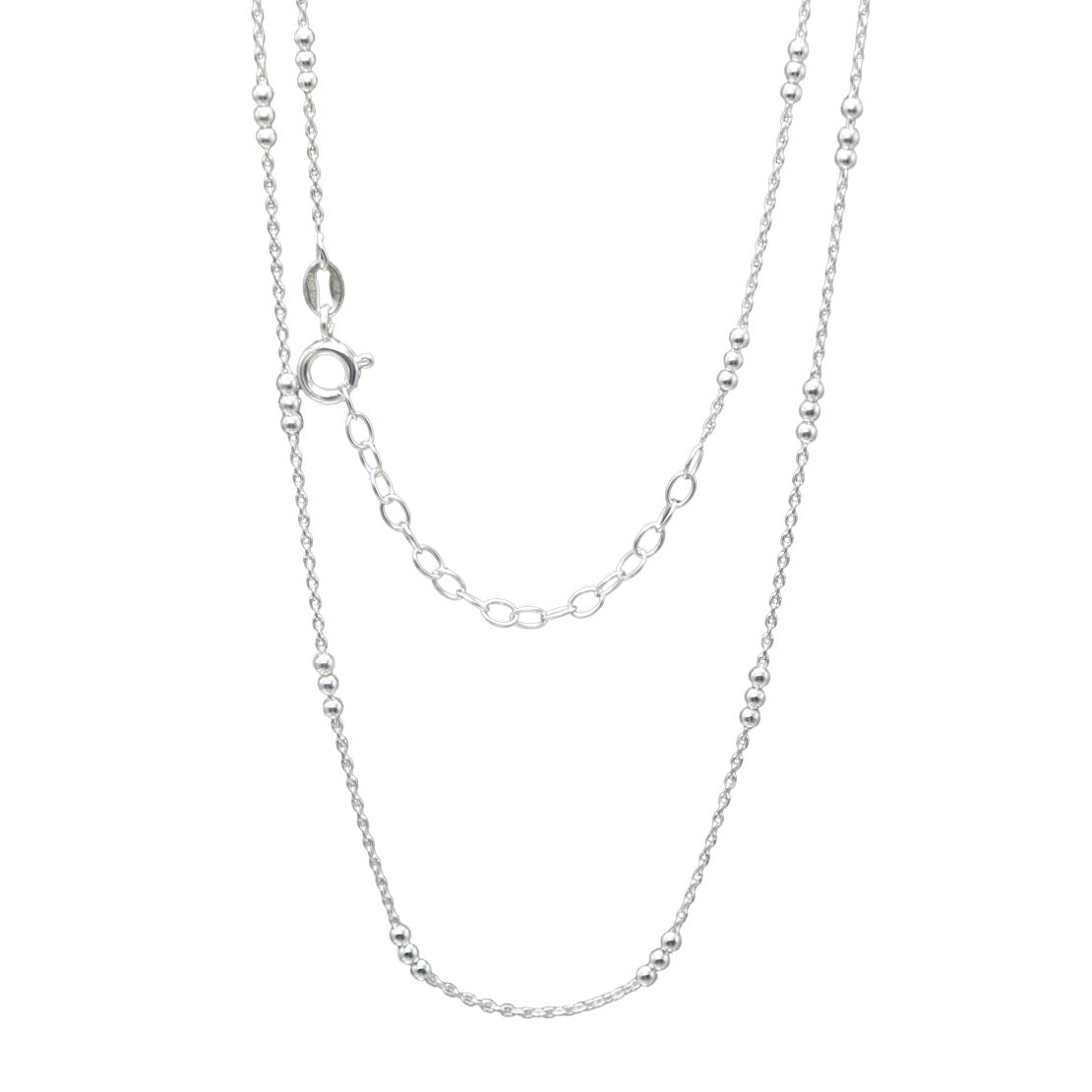 Sterling Silver Triple Ball Necklace
