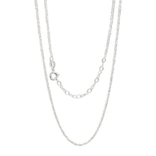 STERLING SILVER MARGARITA DIAMOND CUT CHAIN MV1316N WHITE BACKGROUND