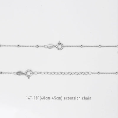 STERLING SILVER SATELLITE CHAIN MV1317 EXTENSION