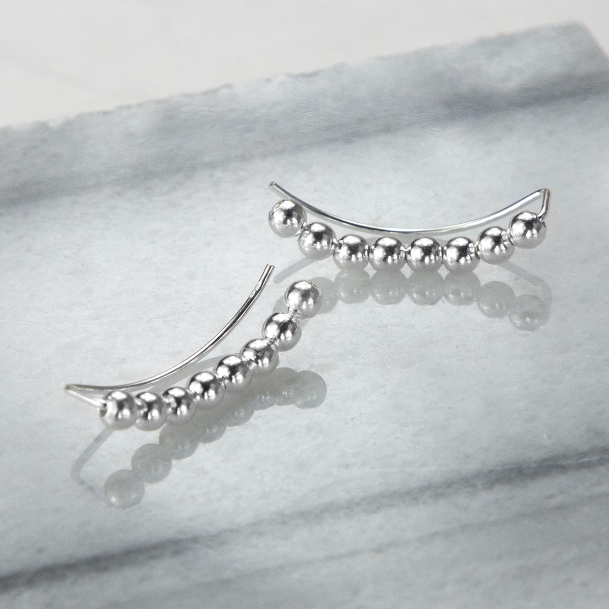 Sterling Silver Baubles Ear Climber