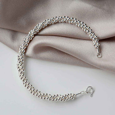 MD291 STERLING SILVER BOBA TWIST BANGLE 1