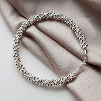 MD291 STERLING SILVER BOBA TWIST BANGLE 2