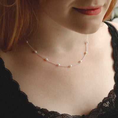 MK816 STERLING SILVER DEW DROP NECKLACE 1110X1110 large