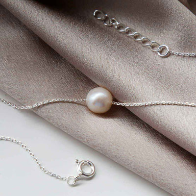 MK817 STERLING SILVER FRESH WATER PEARL NECKLACE 16 17.5 1110X1110 1