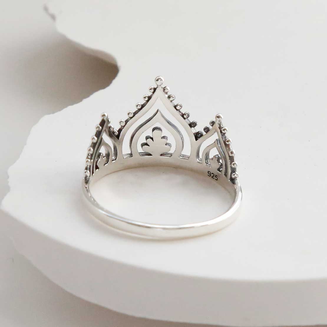 Sterling Silver Crown Ring