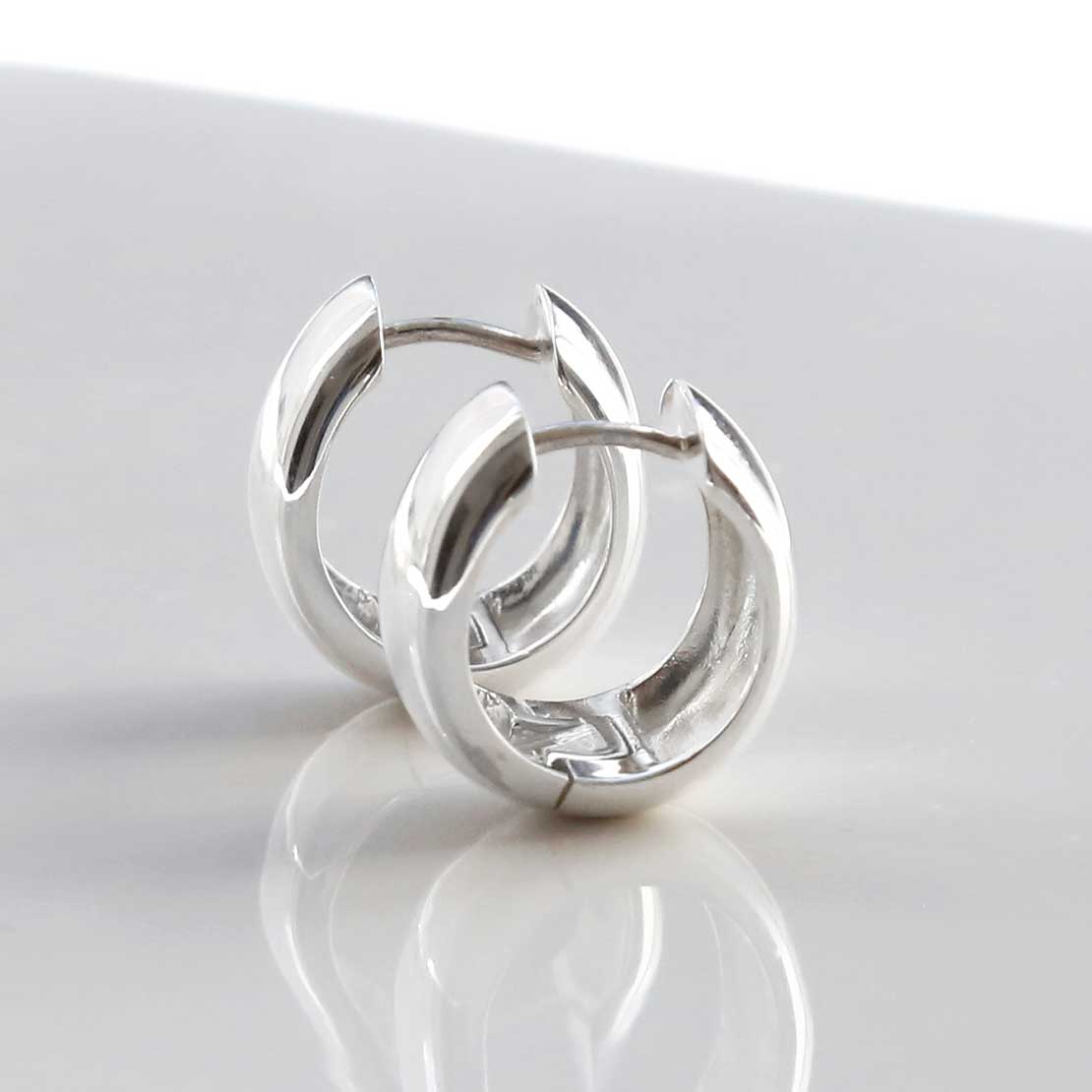 Sterling Silver Large Statement Huggies