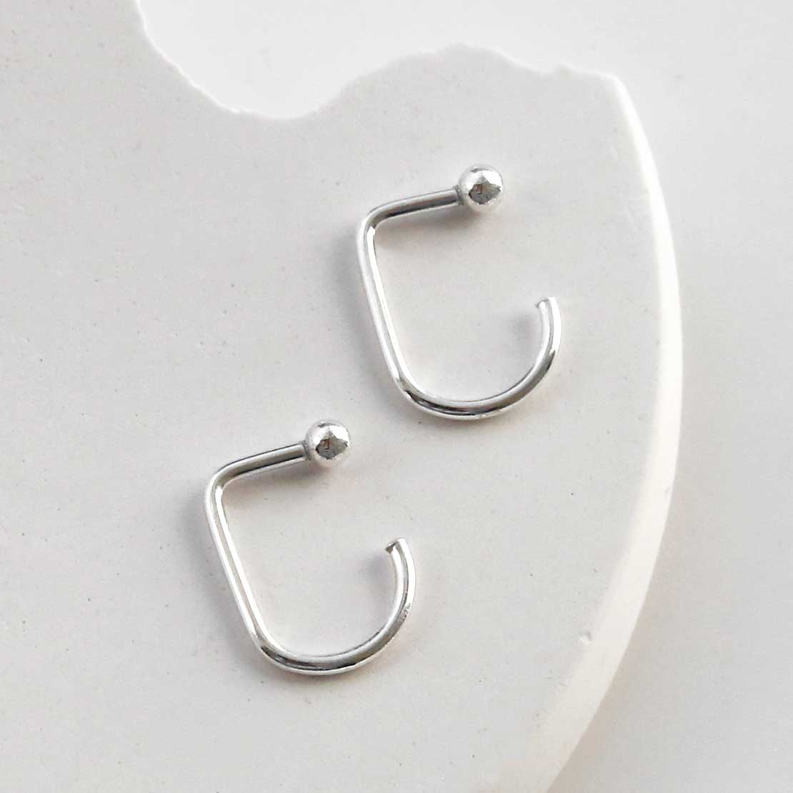Sterling Silver Curved Bar Threaders