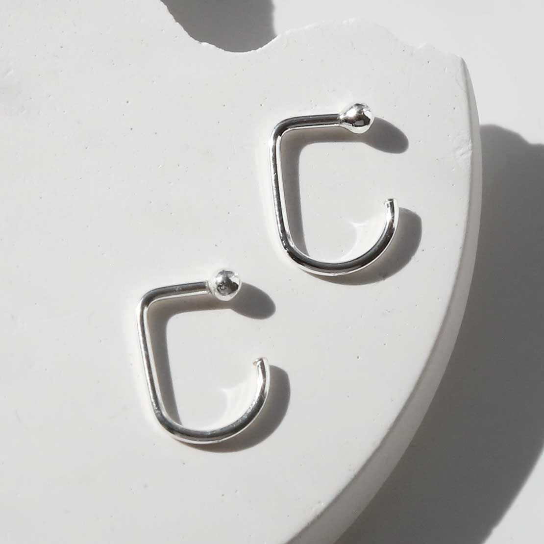 Sterling Silver Curved Bar Threaders